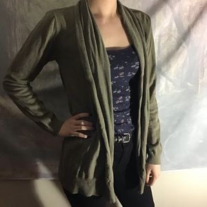 Green cardigan